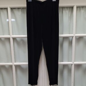 Notations Women's Classic Black Velour Pants - Size L